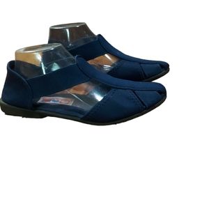 American Sweetheart 10 Sandals Fabric Blue Nursing Work Casual Shoes.☆(0…